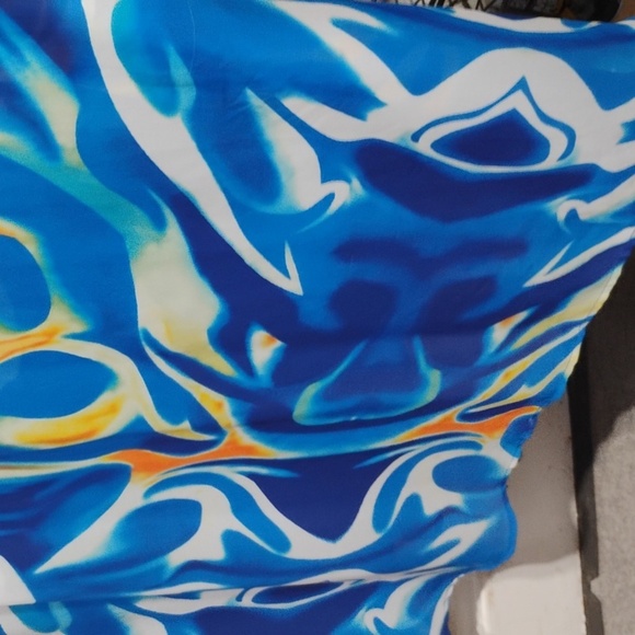 Multicolor V-Neck Maxi Dress - Picture 5 of 11